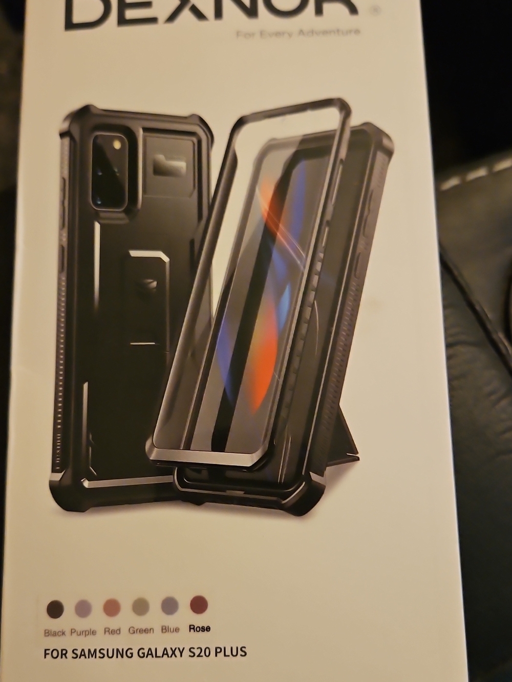 Dexnor Black Protective Case for Samsung Galaxy S20 Plus